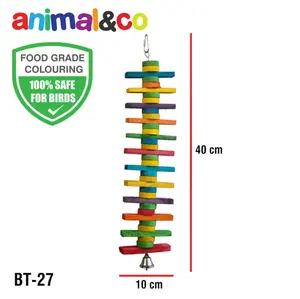 AnimalnCo BT-27 Bird Toy Mainan Burung gigitan Parrot Macaw Afgrey