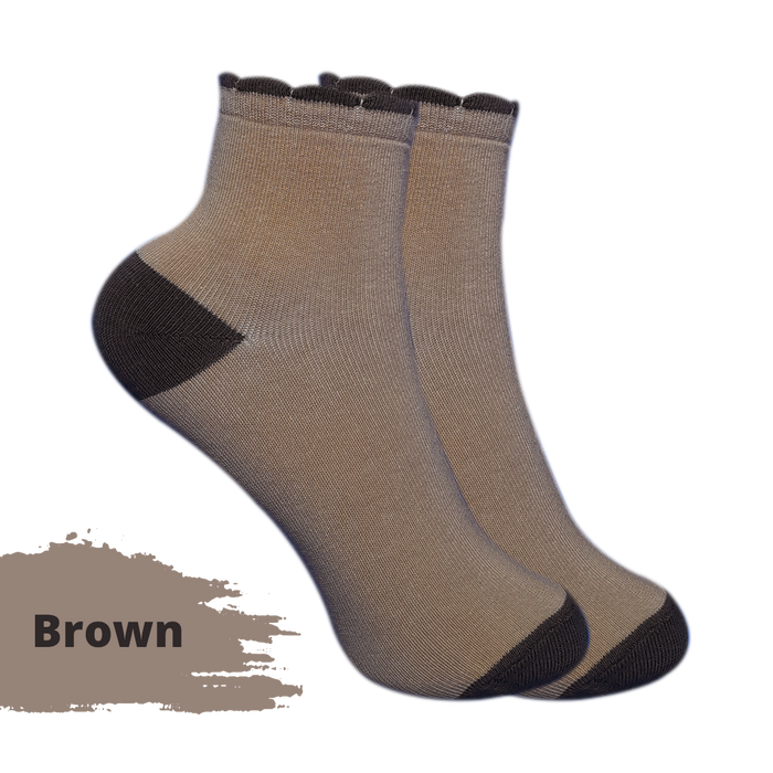 Gambar KAOS KAKI PENDEK WANITA USIA DEWASA MOTIF POLOS RENDA - Merah Muda dari KAIA SOCKS Kota Cimahi 4 Tokopedia