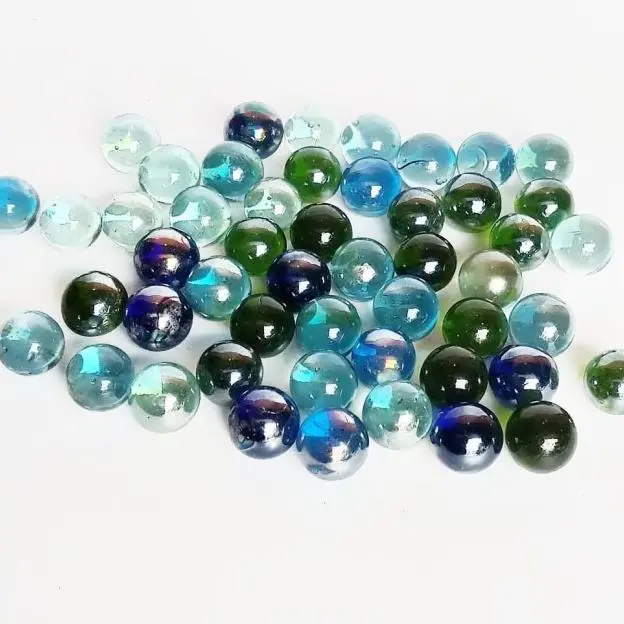 50 pcs kelereng kristal ukuran standar mainan jadul 90an gundu guli