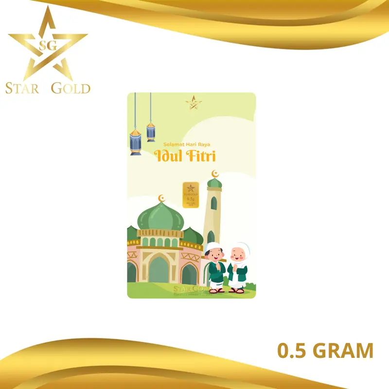 LOGAM MULIA STARGOLD IDUL FITRI SERIES 0.5GR 2