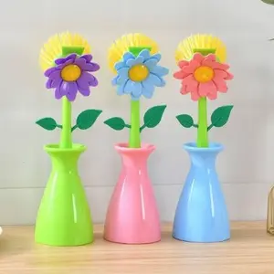 sunflower sikat bunga matahari / sikat cuci piring panci serbaguna