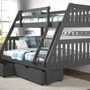 tempat tidur tingkat anak-Murah 90x200,&120x200 bawah laci Sorong 2pc