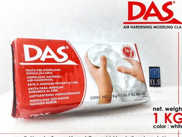 das modeling air drying clay white 1000 gr