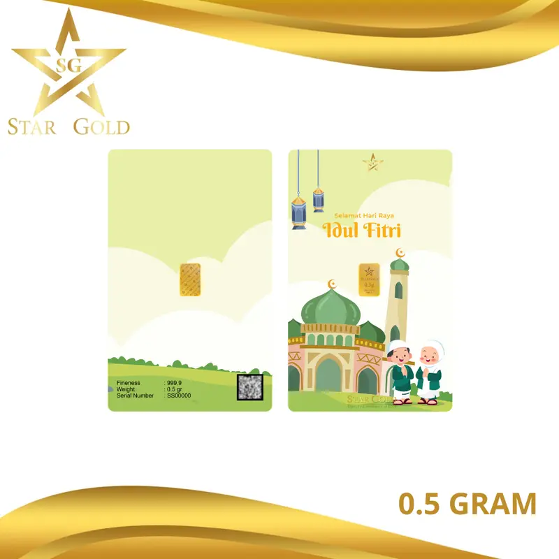 LOGAM MULIA STARGOLD IDUL FITRI SERIES 0.5GR 1