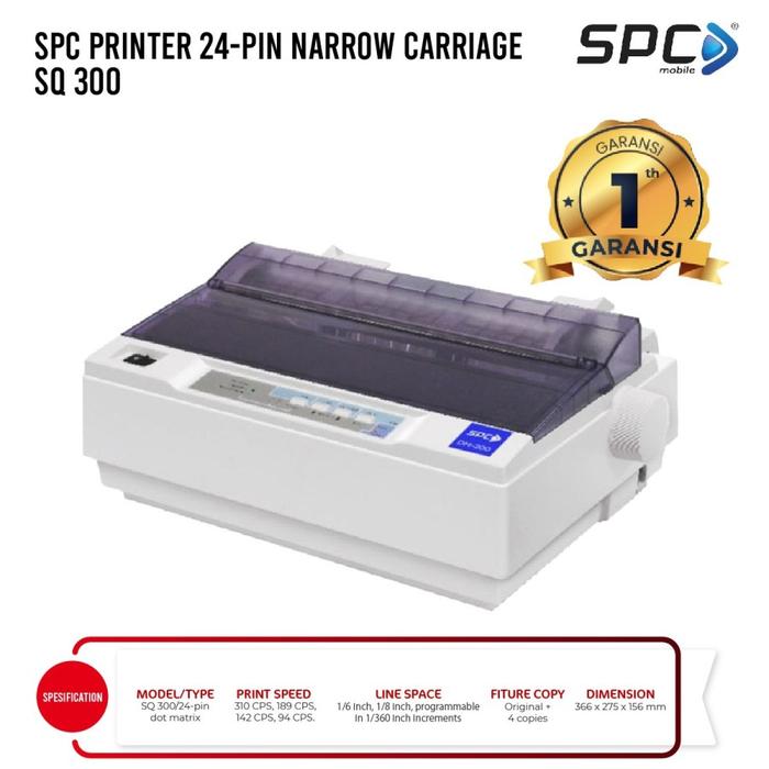 Jual PRINTER SPC SQ300 24-PIN IMPACT DOT MATRIX - Jakarta Pusat ...
