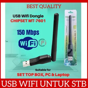 USB Wifi Set Top Box MT7601 Dongle STB Adapter Antena Wifi PC Laptop