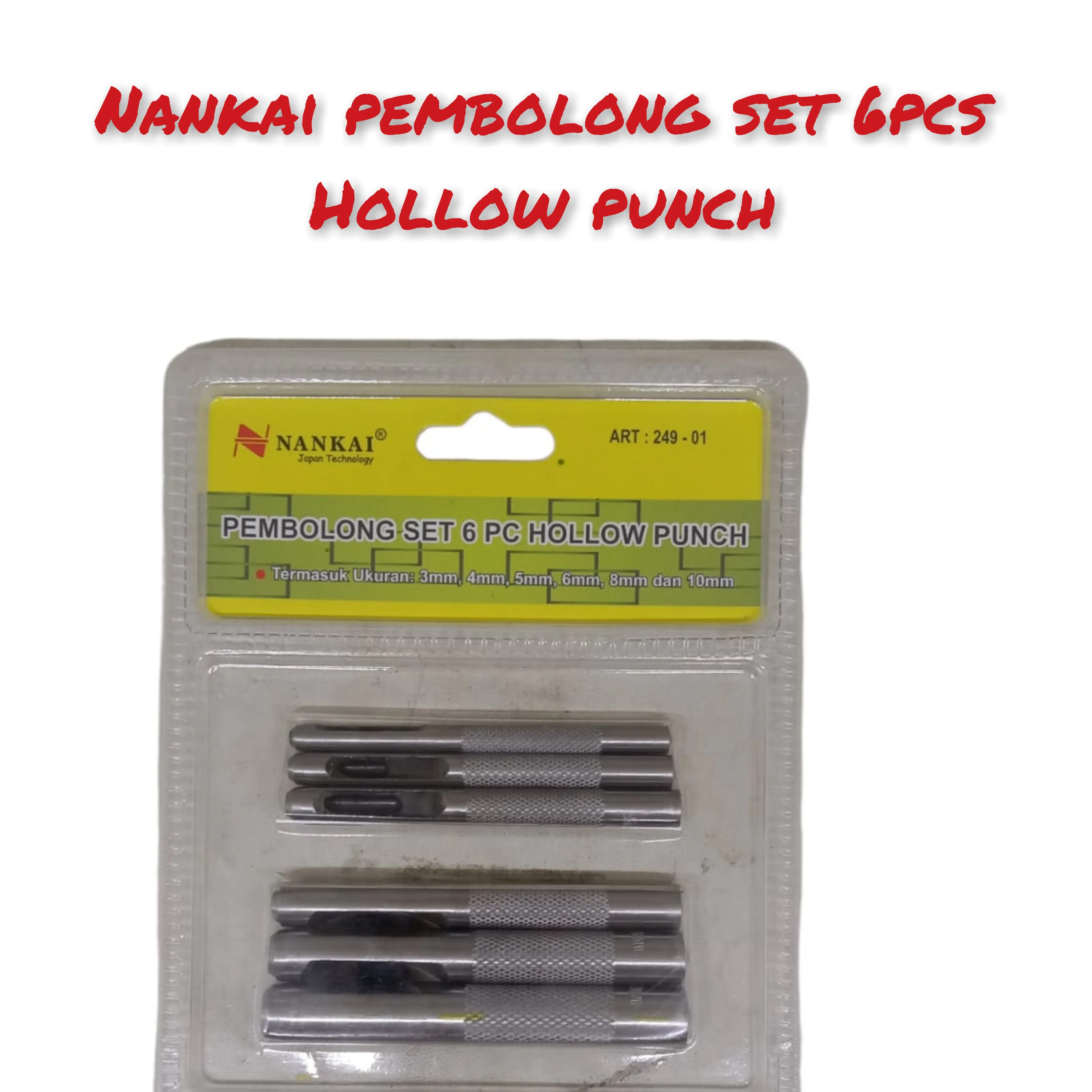 NANKAI HOLLOW PUNCH PEMBOLONG SET 6PCS / PLONG SET