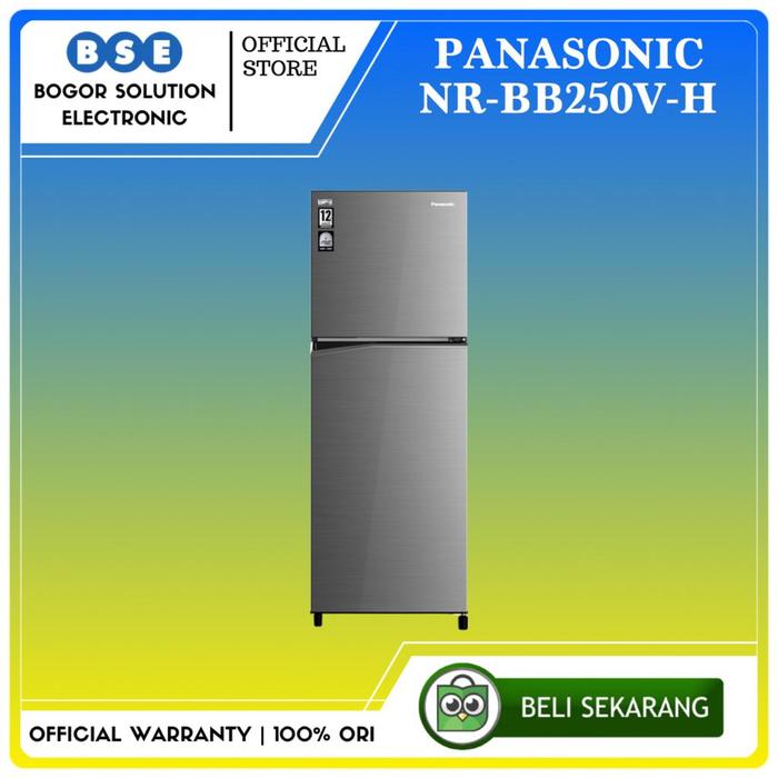 Gambar Kulkas 2 Pintu Panasonic Inverter NRBB250VH 246 liter NR BB250V H 246L dari Bogor Solution Electronic Kota Bogor Tokopedia