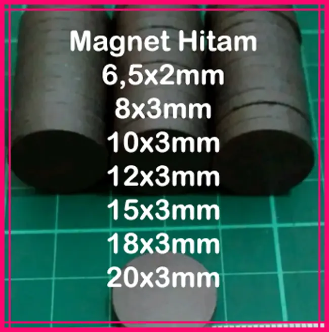Magnet Hitam Magnet Ferrite Magnet Kulkas Mgnet Koin Magnet Bulat