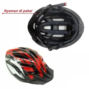 Helm sepeda Dewasa EPS Foam PVC Shell Shockproof + Visor