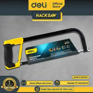 Deli Hacksaw / Stang Gagang Gergaji Besi Mini 12 Inch 300mm EDL353712