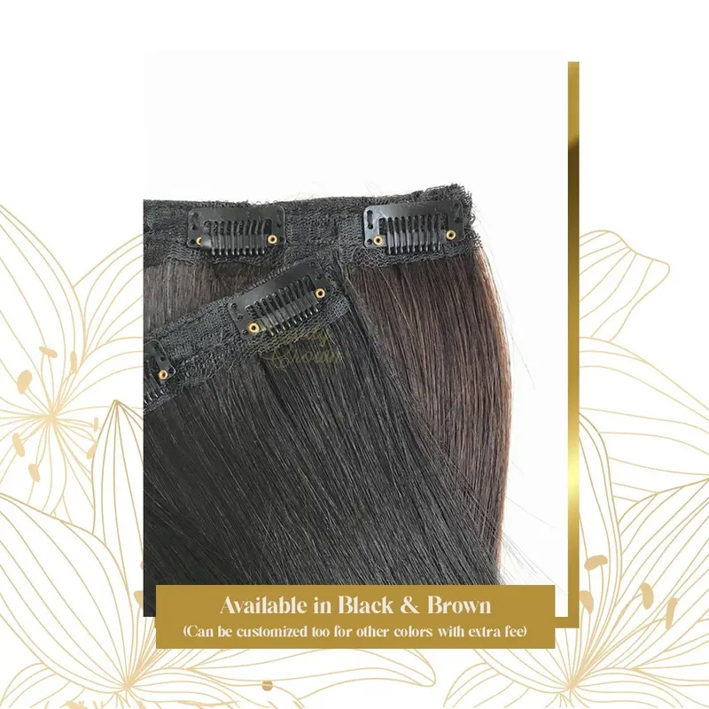 Daily Hairclip Rambut Asli 100% Human Hair Extension Beauty Crown 2