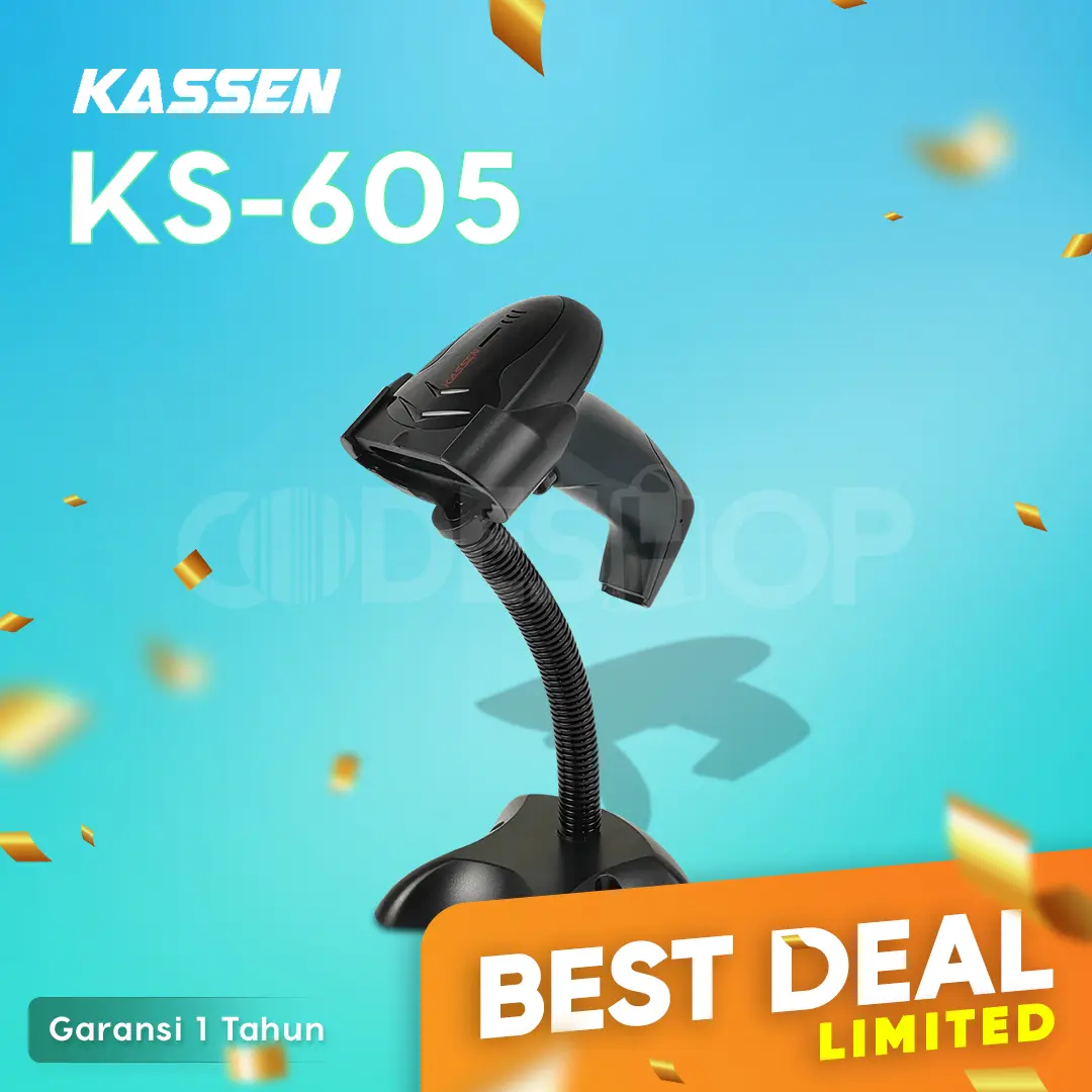 scanner barcode KASSEN KS-605 1D/2D AUTO SCAN&SENSE sekelas honeywell