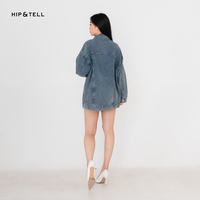 Gambar Hip & Tell | Collins Denim Jacket | Boyfriend Jacket dari Hip and Tell Kota Administrasi Jakarta Barat 4 Tokopedia