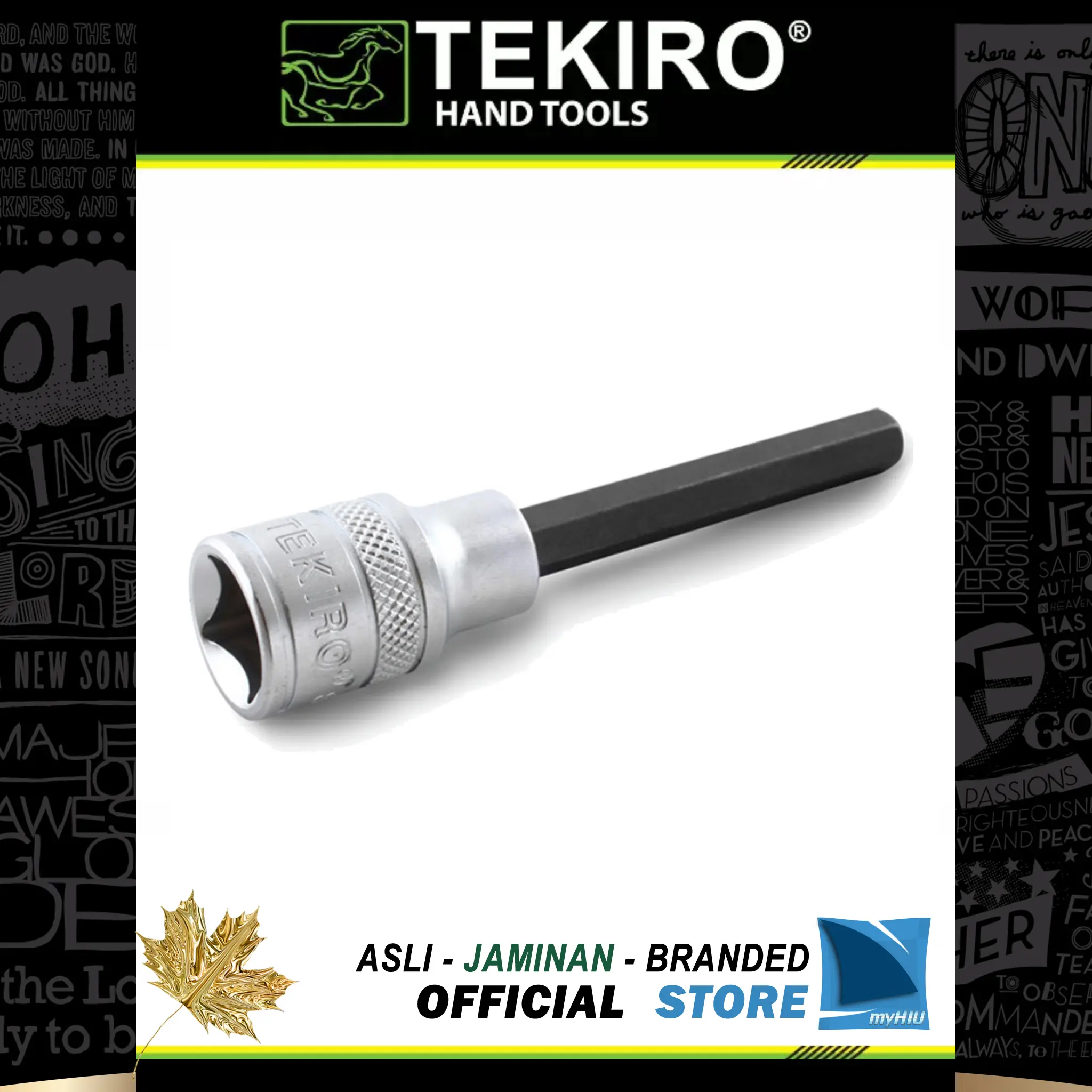 Kunci Sok L - 12 mm Stang 1/2" inch - Hex Bit Socket Sock TEKIRO