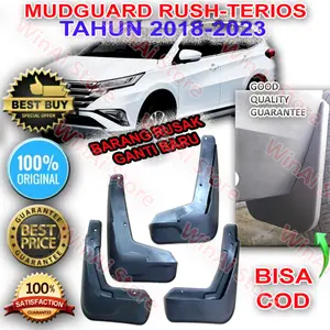 MUDGUARD-KARPET LUMPUR RUSH-TERIOS ISI 4 BUAH (2018-2023)