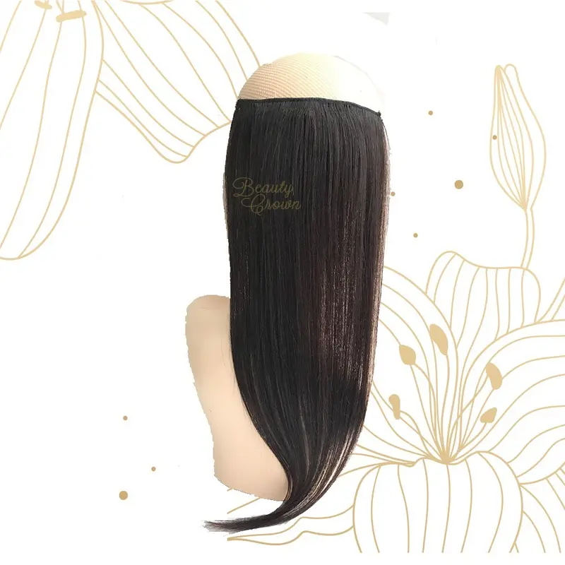 Daily Hairclip Rambut Asli 100% Human Hair Extension Beauty Crown 1