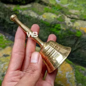 BEL LONCENG KUNINGAN KLINTING ES TANGKAI TERKECIL