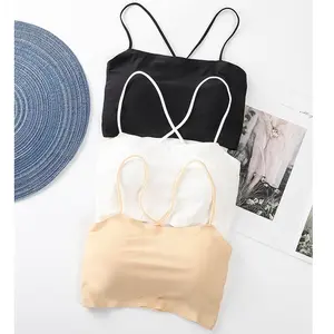 BRA WANITA SEAMLESS DENGAN CUP BUSA MODEL TALI SILANG BH WANITA 1071