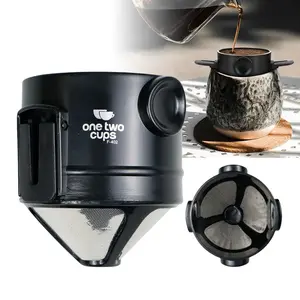 One Two Cups Filter Penyaring Kopi Portable Cone Coffee Dripper