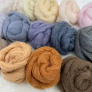 Wool felt needle felt wool roving 10gr