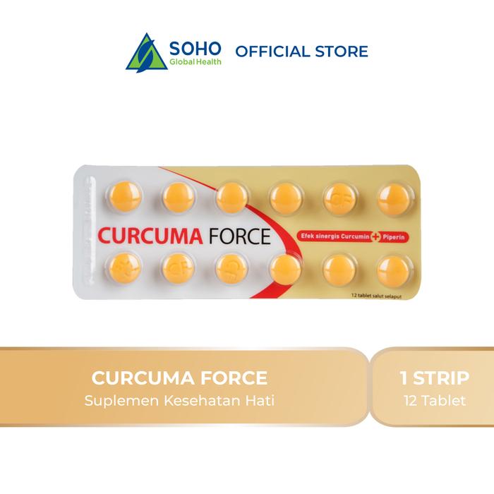Gambar Curcuma Force 1 Blister @ 12 Tablet dari Soho Global Health_NEW Kota Administrasi Jakarta Timur Tokopedia