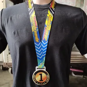 MEDALI AKRILIK TALI LANYARD CUSTOM SATUAN