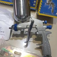 Gambar Spraygun F75G cat semprot kompresor spray gun 400ml TABUNG ATAS dari Smart Teknik Kab. Tangerang 3 Tokopedia