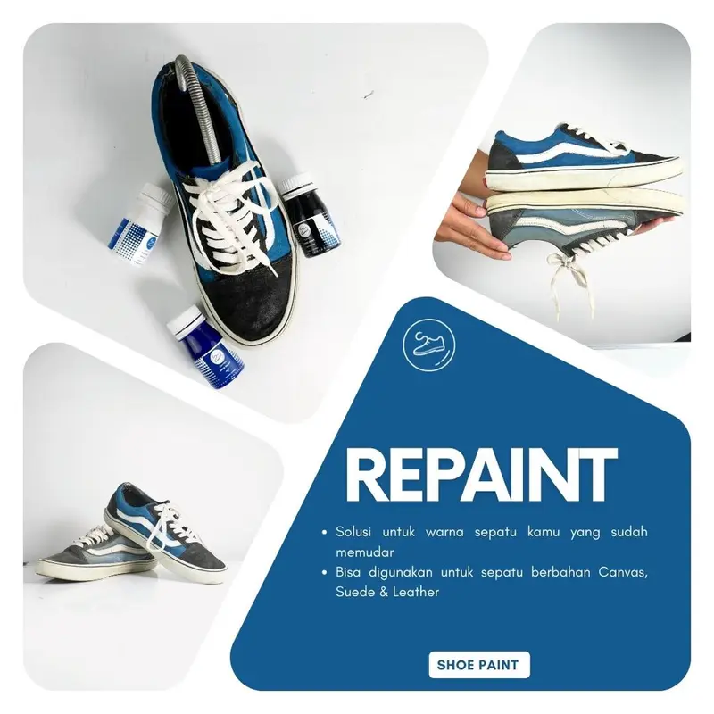 Spotless Premium Shoe Paint + Pengencer - Cat Sepatu, Canvas, Suede, Kulit Tahan Air dan Tidak Mudah Luntur 4