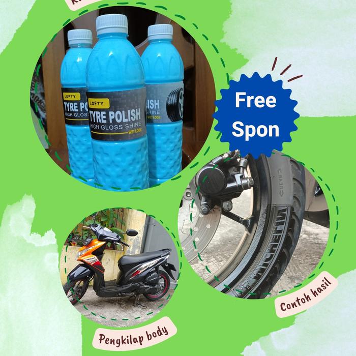 Gambar SEMIR BAN PREMIUM DAN PENGHITAM DASBOARD MOBIL 600ml dari Lofty Solo Kab. Karanganyar Tokopedia