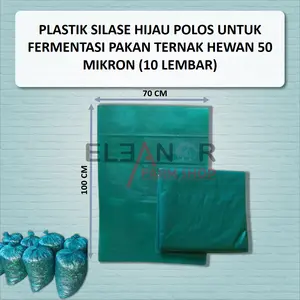 Plastik Silase Hijau Untuk Fermentasi Pakan Ternak Hewan 50 Mikron