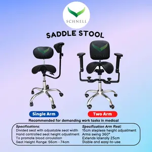 Dental Chair/Kursi Dokter Gigi/Dentist Saddle Stool Armrest