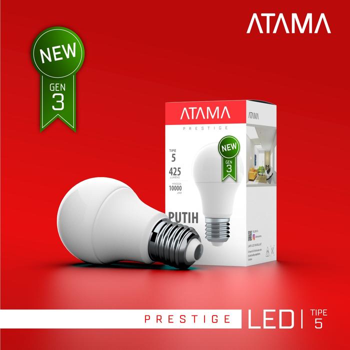 Gambar Lampu LED ATAMA PRESTIGE Tipe 5 GEN 3 (NEW) Putih dari ATAMA Official Store Kota Surabaya Tokopedia