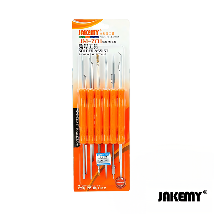 Gambar Jakemy JM-Z01 6 in 1 Soldering Assist Tool Set Hand Tools Brash Repair dari House Sparepart Kab. Tangerang Tokopedia
