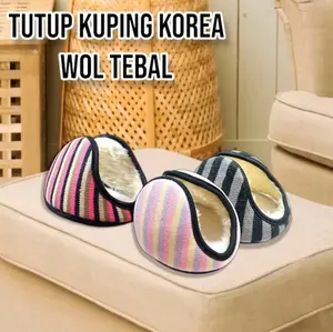 Penutup Telinga Earmuff Dewasa Wol Musim Dingin Winter Unisex