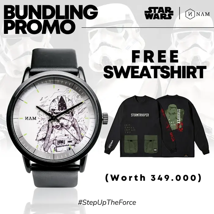 Gambar Bundling NAM Martapura Star Wars Edition Free Star Wars Sweatshirt - Olive, Darth Vader dari NAM Watch Kab. Sukoharjo 4 Tokopedia
