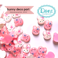 Gambar done handymade charm deco part liontin resin tempel bunny easter DP107 - white dari Done Handymade Kota Administrasi Jakarta Barat 1 Tokopedia
