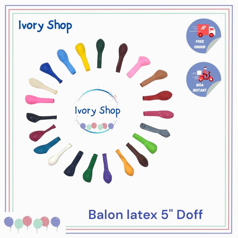 Balon Latex 5 inch / Balon mini / Balon 5" / Balon 5 inch Doff 1