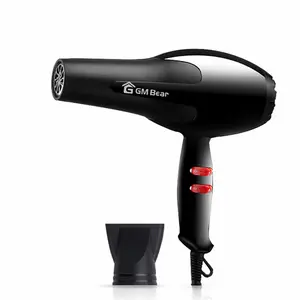 GM Bear Compact Hair Dryer Black 1115 Pengering Rambut Hitam Hairdryer