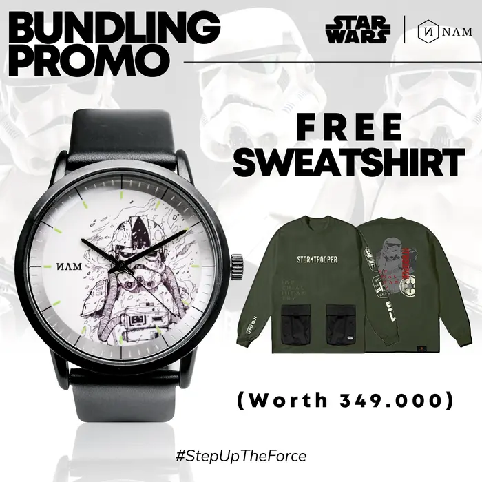 Gambar Bundling NAM Martapura Star Wars Edition Free Star Wars Sweatshirt - Olive, Darth Vader dari NAM Watch Kab. Sukoharjo 3 Tokopedia