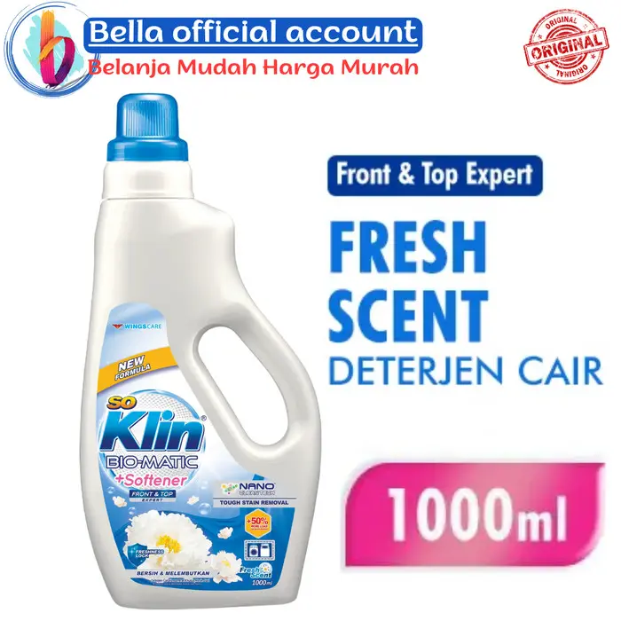 Gambar So Klin Bio Matic Front Load Deterjen Cair Botol 1000 mL / 1 Liter dari Bella shop TNG Kab. Tangerang 5 Tokopedia