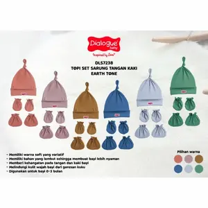 Dialogue Baby Mittens Topi Sarung Tangan Kaos Kaki Bayi