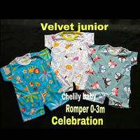 Gambar Velvet Junior Jumper /Romper Pendek Newborn Mix 0-3m dari Chelily Baby Kid Shop Kota Administrasi Jakarta Pusat 3 Tokopedia