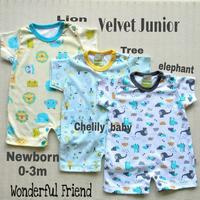 Gambar Velvet Junior Jumper /Romper Pendek Newborn Mix 0-3m dari Chelily Baby Kid Shop Kota Administrasi Jakarta Pusat 2 Tokopedia