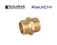 Gambar Double Nepple Brass d. 1/2" (RYUICHI) - BFN 010 | Sambungan Fitting Drat Kuningan dari kalimas.online Kota Administrasi Jakarta Pusat 2 Tokopedia