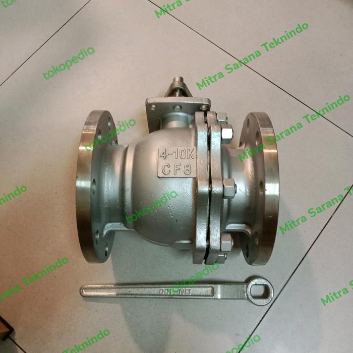 Gambar Ball valve flange stainless SS304 Jis10k ukuran 4"(inchi)-Jis 10k dari Mitra Sarana Teknindo Kota Administrasi Jakarta Barat Tokopedia