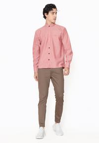 Gambar 17SEVEN KEMEJA KOKO LENGAN PANJANG KOKO-OX-MERAH - S dari 17sevenoriginal Kota Administrasi Jakarta Timur 4 Tokopedia