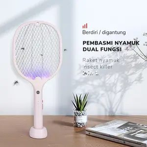 AOKI Raket nyamuk insect killer Dapat digantung 2 in 1 canggih efektif