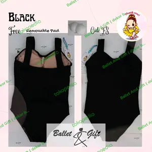 Wide Strap Camisole Ballet Leotard with Chest Pad Teens to Adults