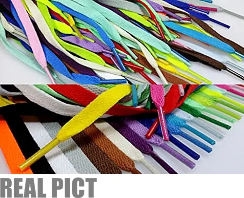 TALI SEPATU PRIA & WANITA GEPENG PIPIH WARNA HITAM PUTIH - WARNA WARNI 4
